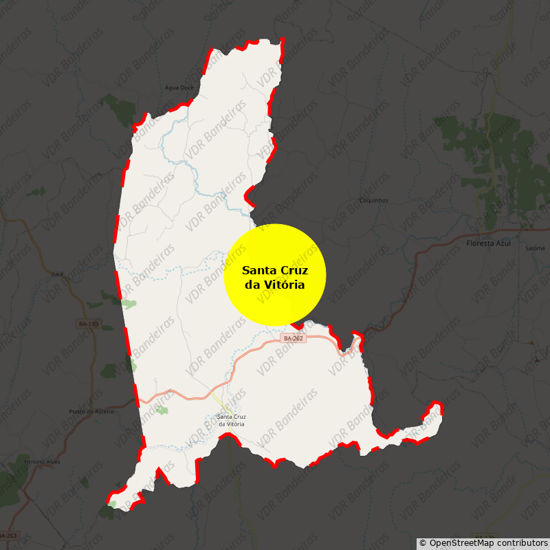 Imagem da Bandeira Santa Cruz da Vitória