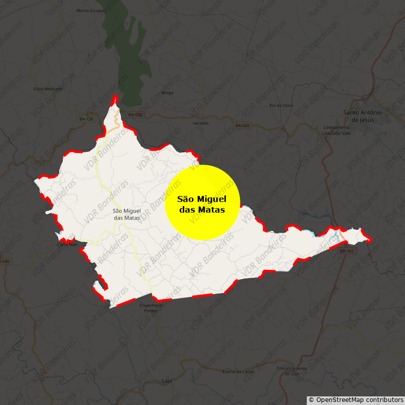 Imagem da Bandeira São Miguel das Matas