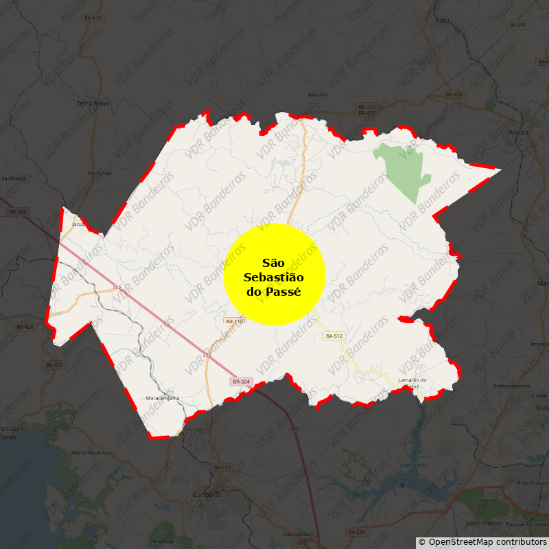 Imagem da Bandeira São Sebastião do Passé