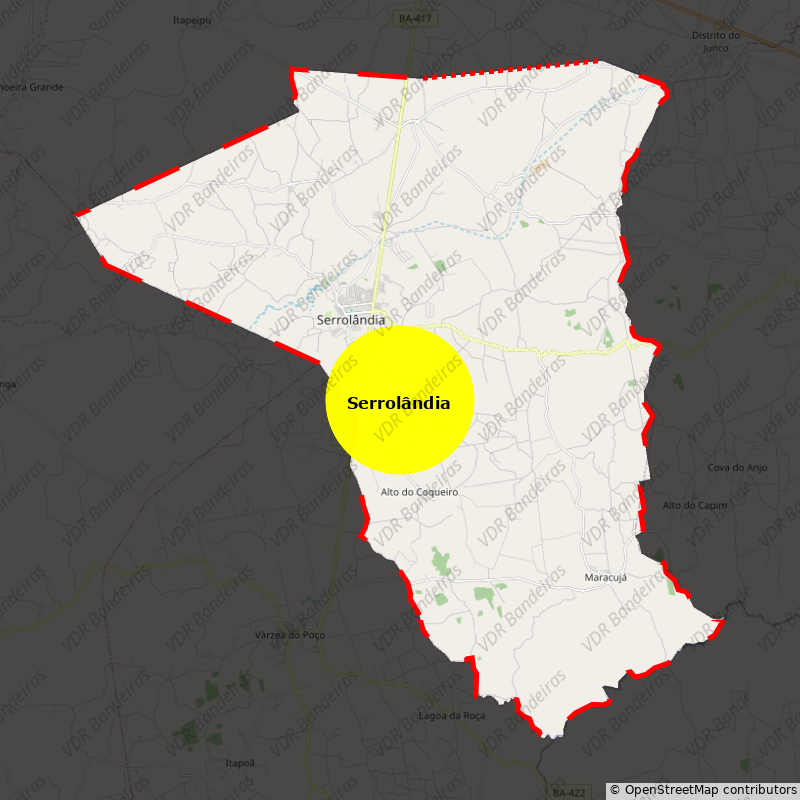 Imagem da Bandeira Serrolândia