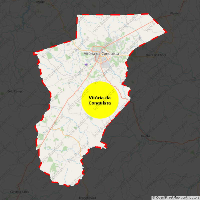 Imagem da Bandeira Vitória da Conquista