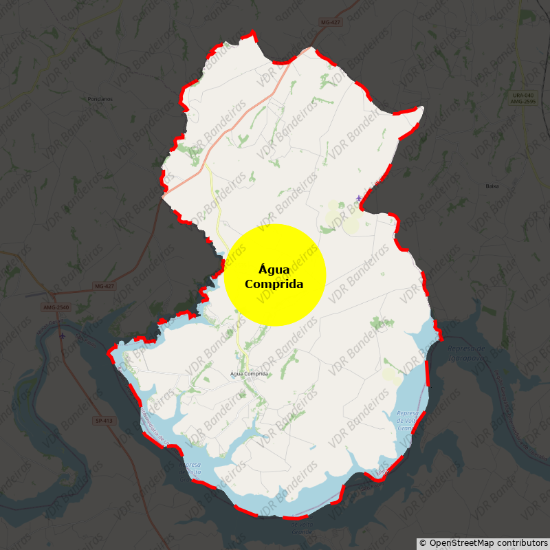 Imagem da Bandeira Água Comprida