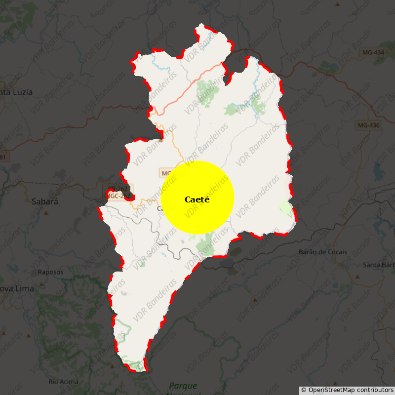 Imagem da Bandeira Caeté