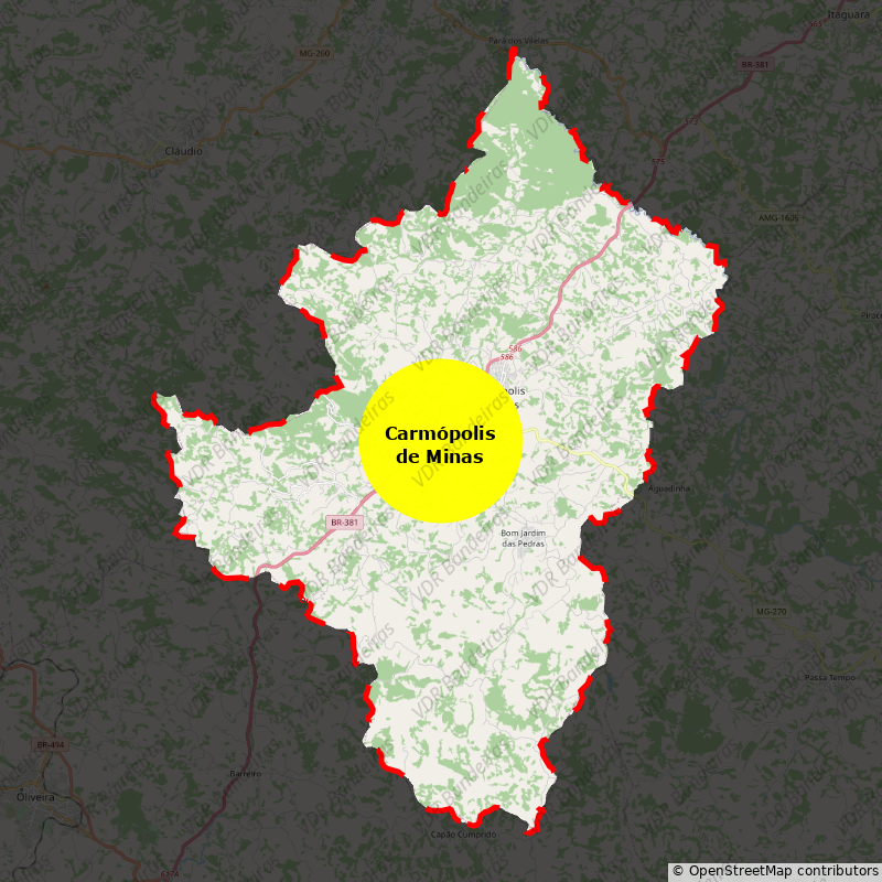 Imagem da Bandeira Carmópolis de Minas