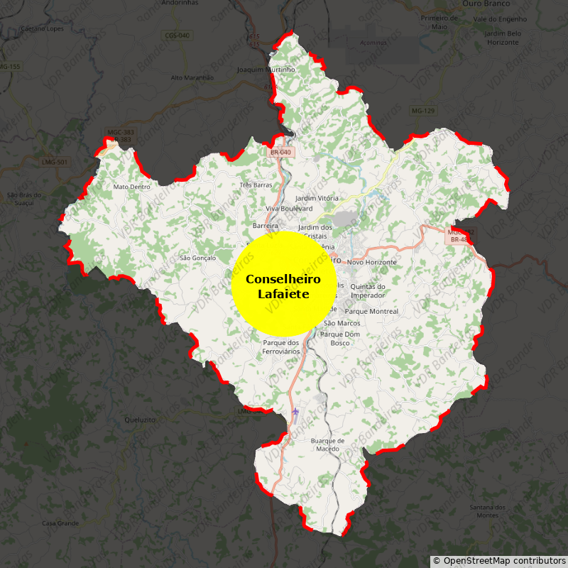 Imagem da Bandeira Conselheiro Lafaiete