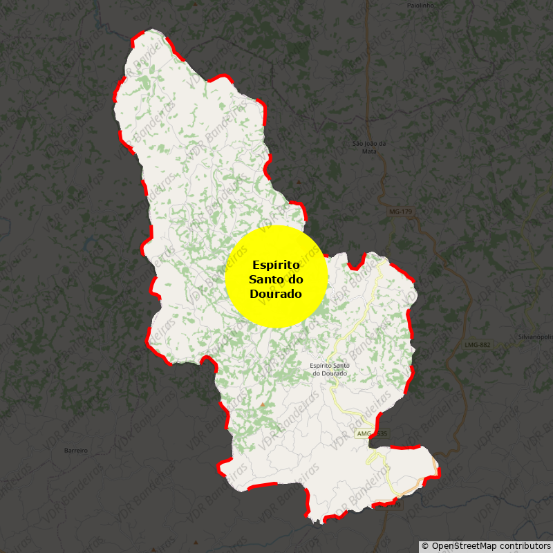 Imagem da Bandeira Espírito Santo do Dourado