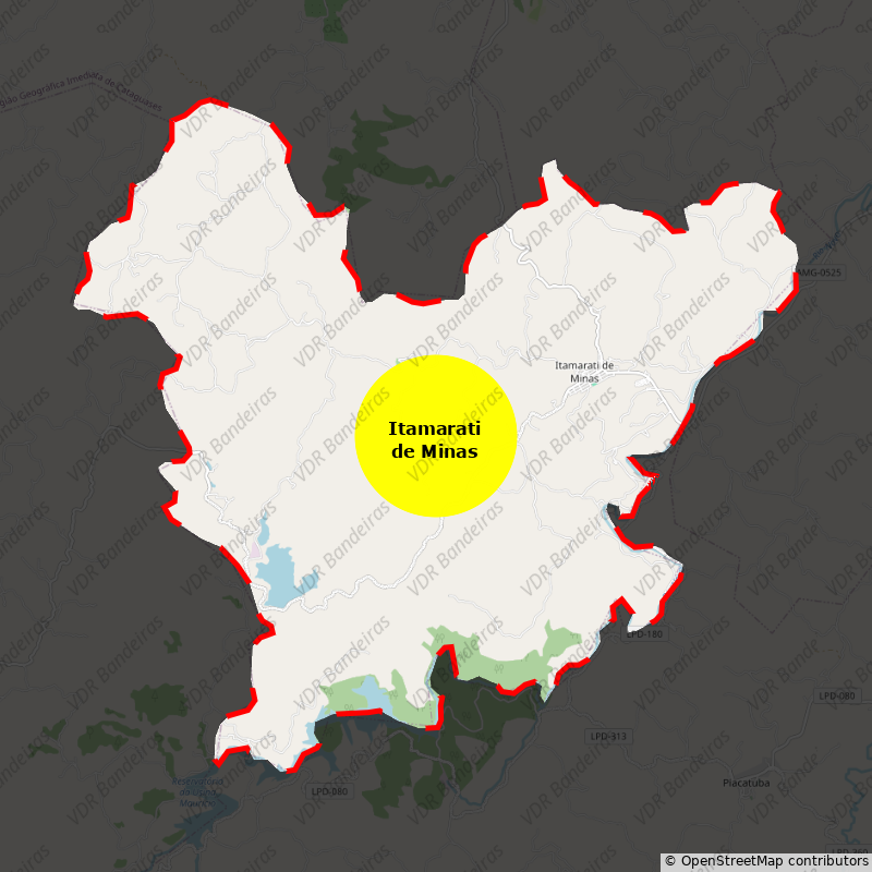 Imagem da Bandeira Itamarati de Minas