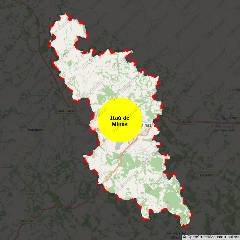 Imagem da Bandeira Itaú de Minas