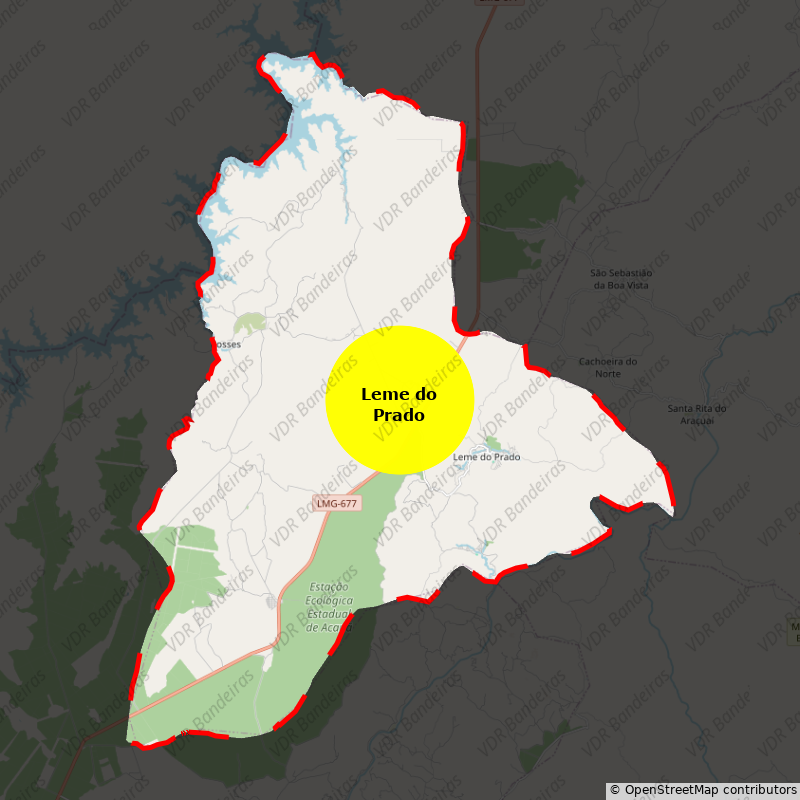 Imagem da Bandeira Leme do Prado
