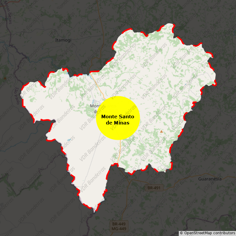 Imagem da Bandeira Monte Santo de Minas