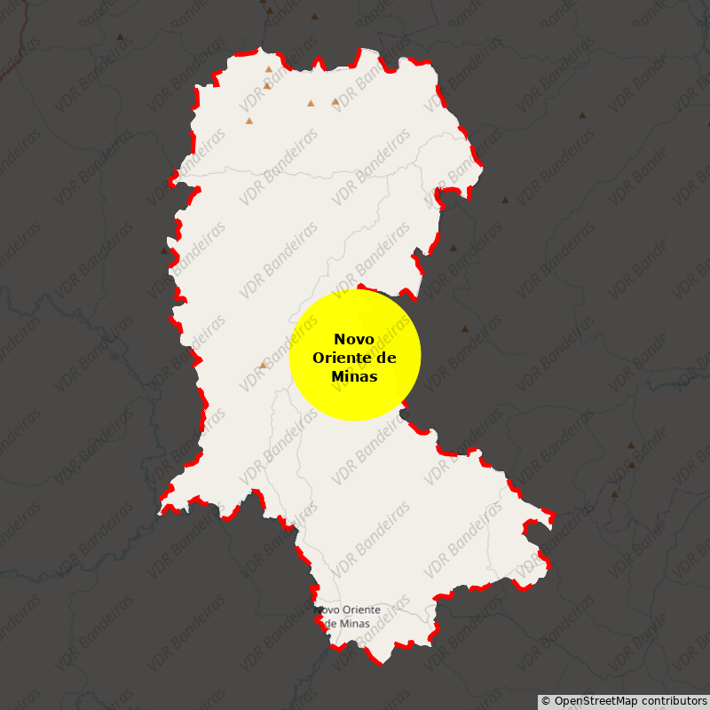 Imagem da Bandeira Novo Oriente de Minas