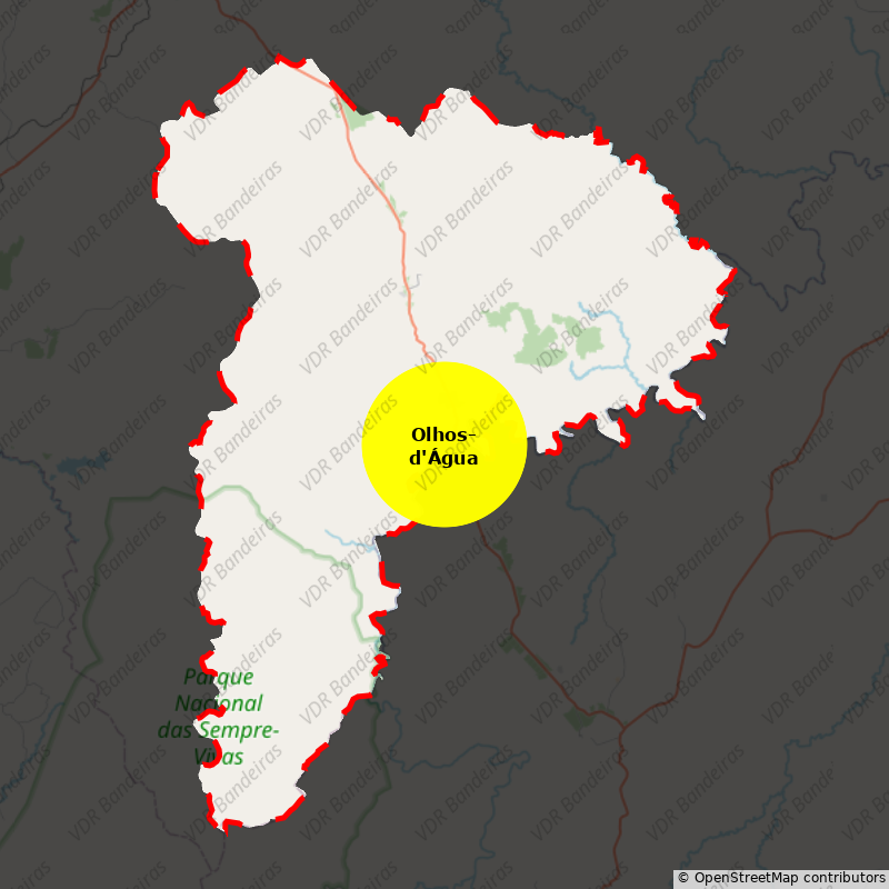 Imagem da Bandeira Olhos-d'Água