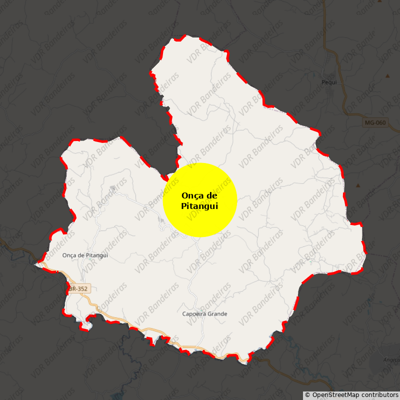 Imagem da Bandeira Onça de Pitangui