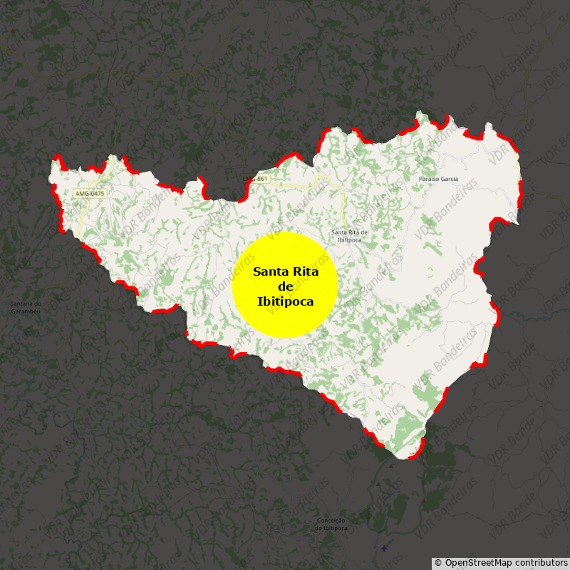 Imagem da Bandeira Santa Rita de Ibitipoca