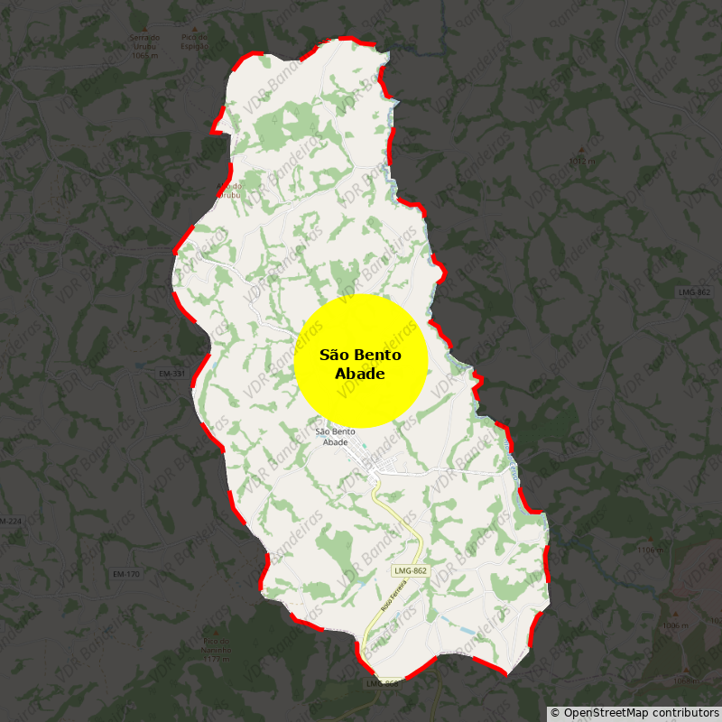 Imagem da Bandeira São Bento Abade