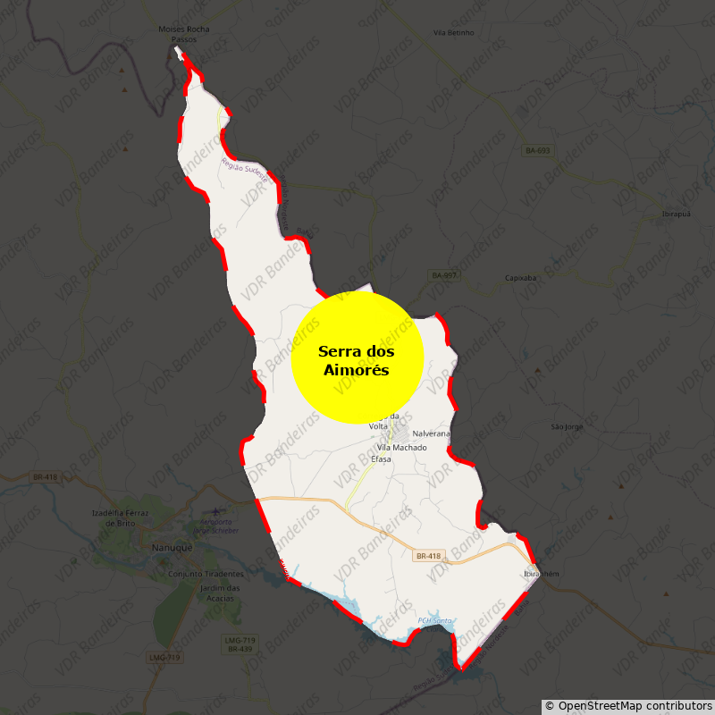 Imagem da Bandeira Serra dos Aimorés