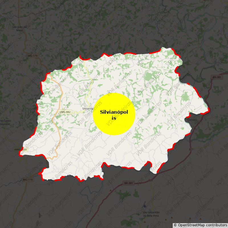 Imagem da Bandeira Silvianópolis