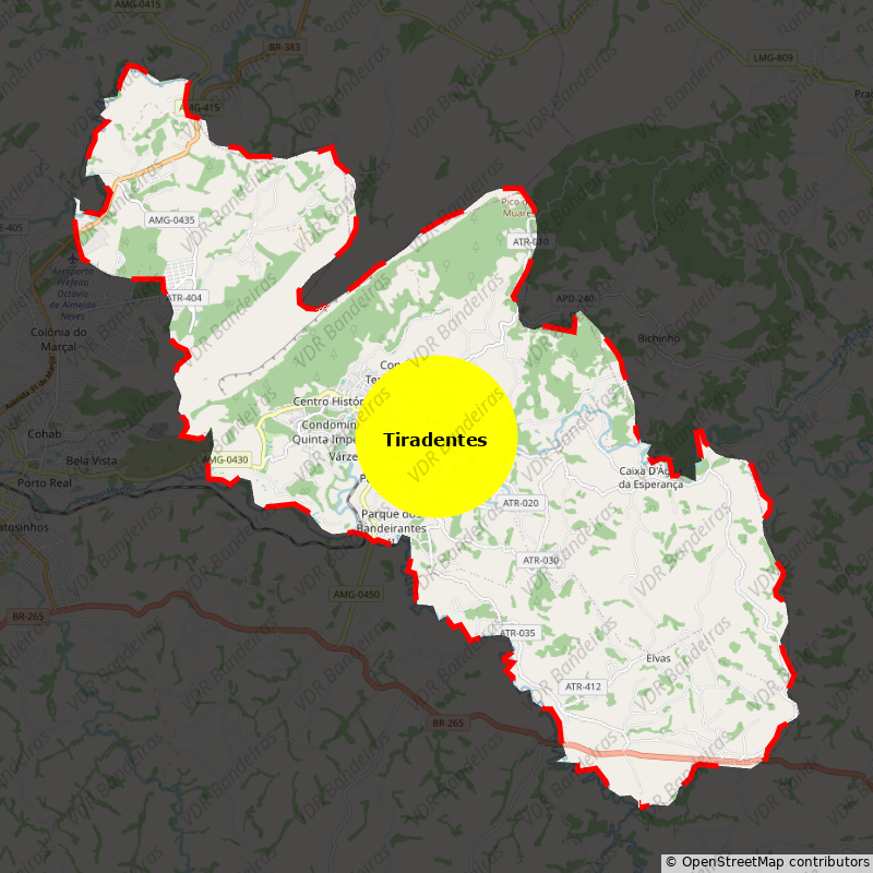 Imagem da Bandeira Tiradentes