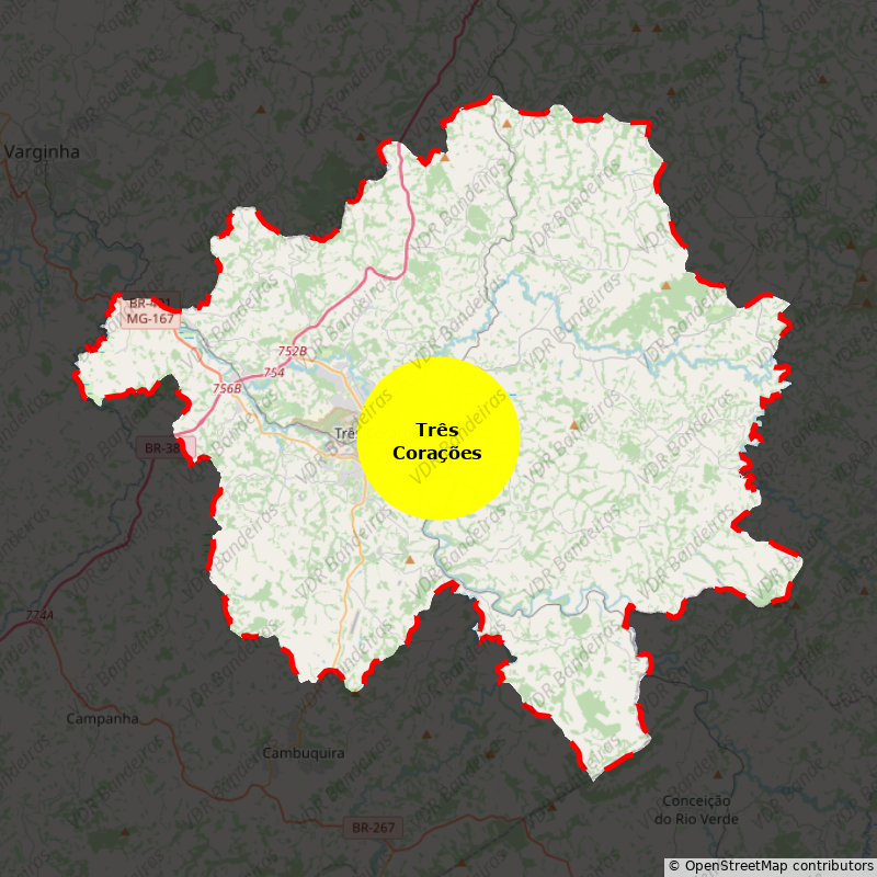 Imagem da Bandeira Três Corações