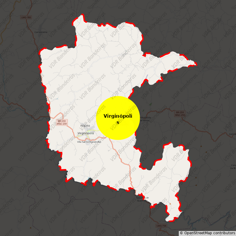 Imagem da Bandeira Virginópolis