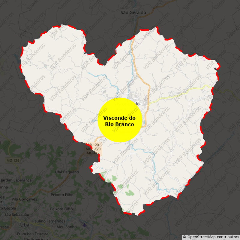 Imagem da Bandeira Visconde do Rio Branco