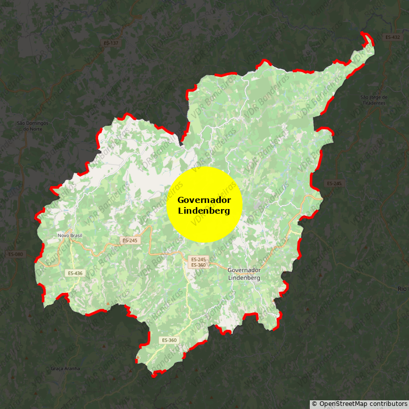 Imagem da Bandeira Governador Lindenberg