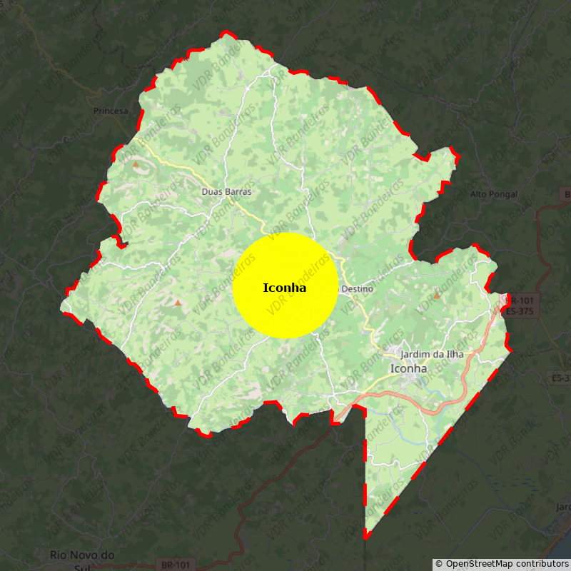 Imagem da Bandeira Iconha