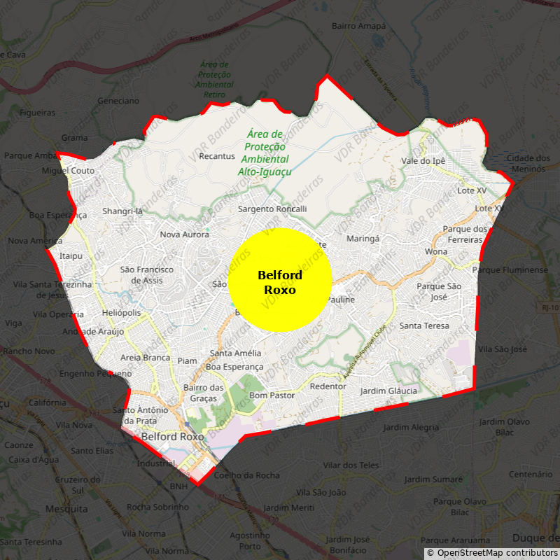 Imagem da Bandeira Belford Roxo