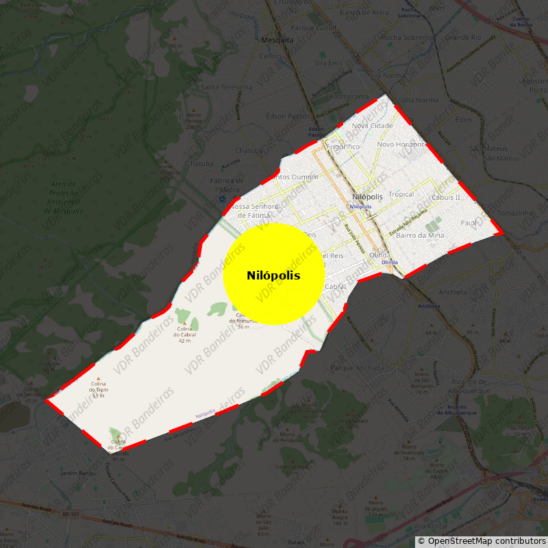 Imagem da Bandeira Nilópolis