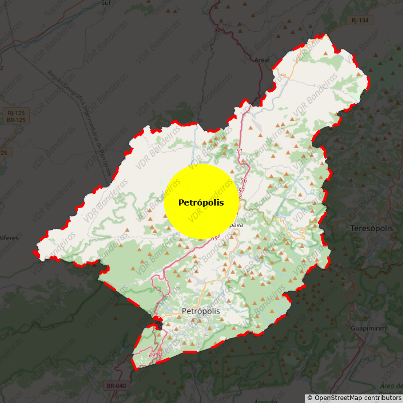 Imagem da Bandeira Petrópolis