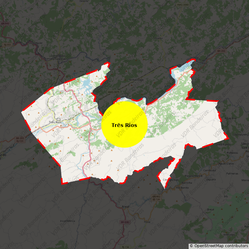 Imagem da Bandeira Três Rios