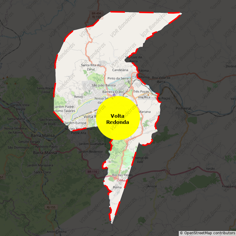 Imagem da Bandeira Volta Redonda