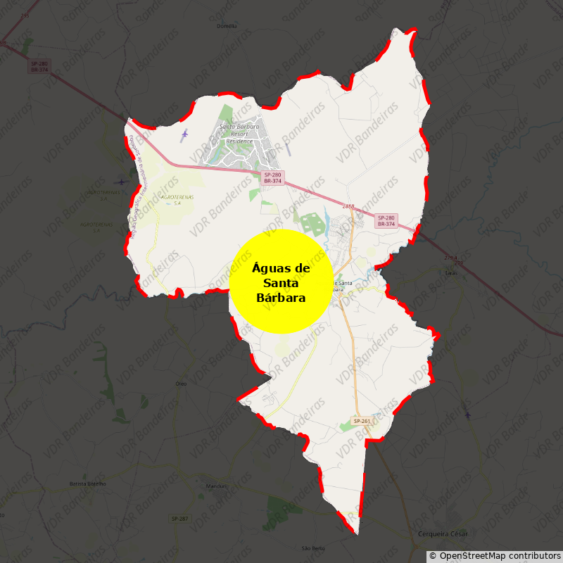 Imagem da Bandeira Águas de Santa Bárbara