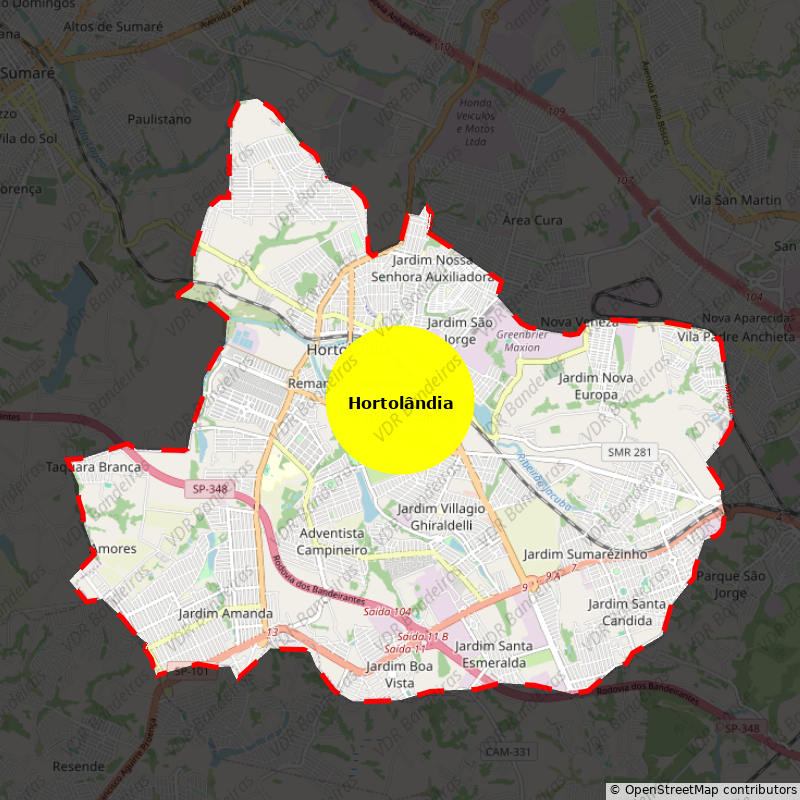 Imagem da Bandeira Hortolândia