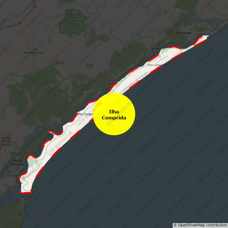 Imagem da Bandeira Ilha Comprida