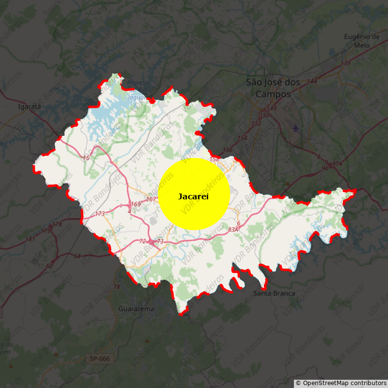 Imagem da Bandeira Jacareí