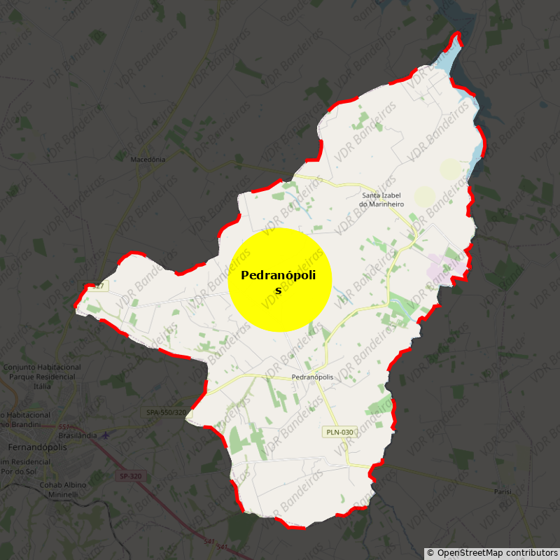 Imagem da Bandeira Pedranópolis