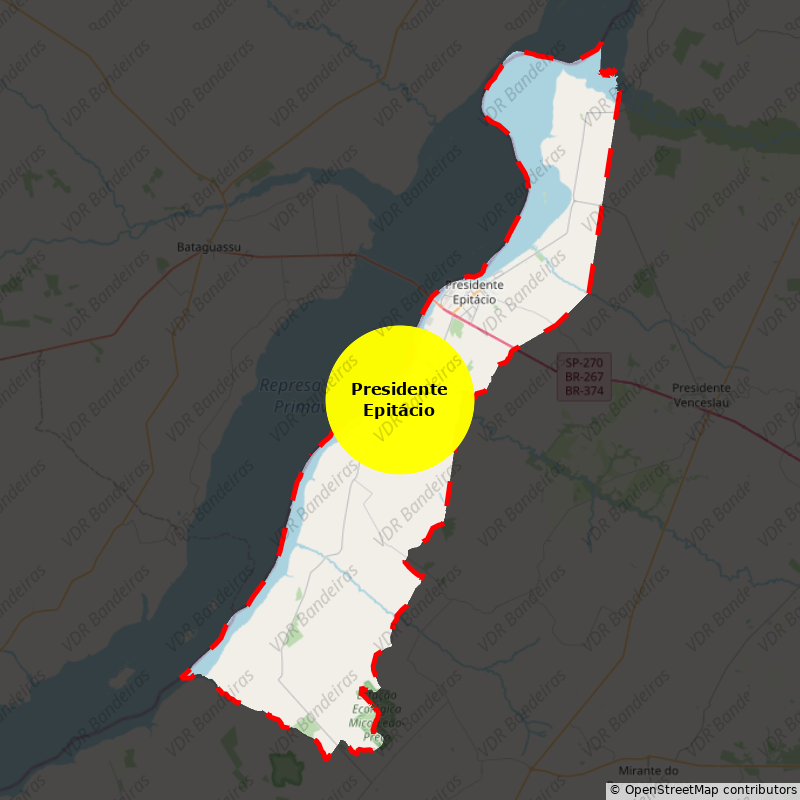 Imagem da Bandeira Presidente Epitácio