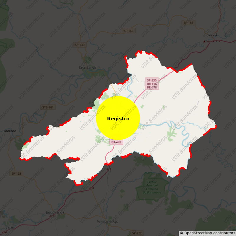 Imagem da Bandeira Registro