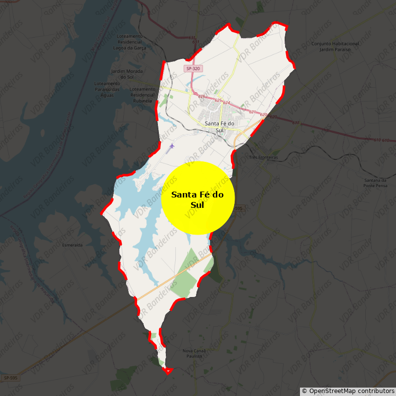 Imagem da Bandeira Santa Fé do Sul