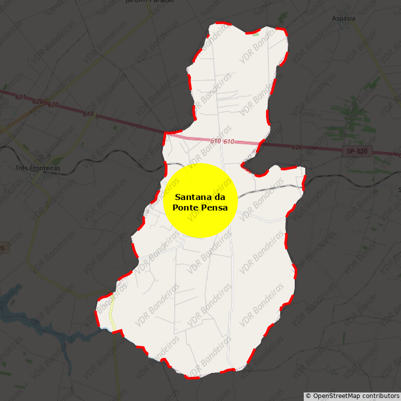 Imagem da Bandeira Santana da Ponte Pensa