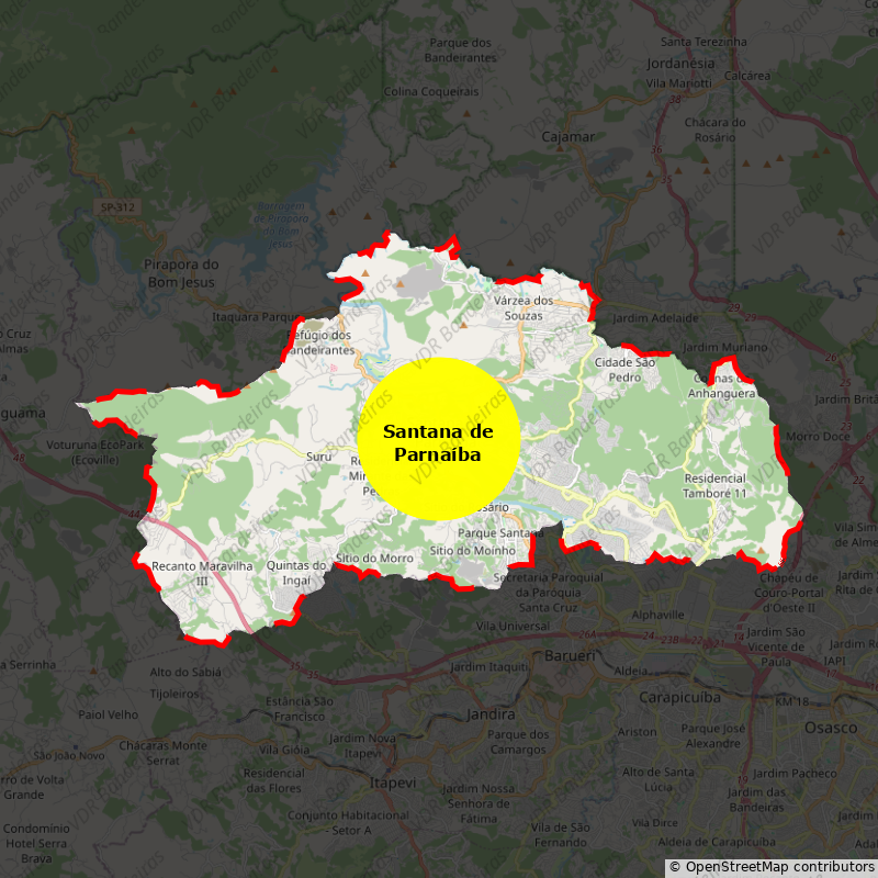 Imagem da Bandeira Santana de Parnaíba