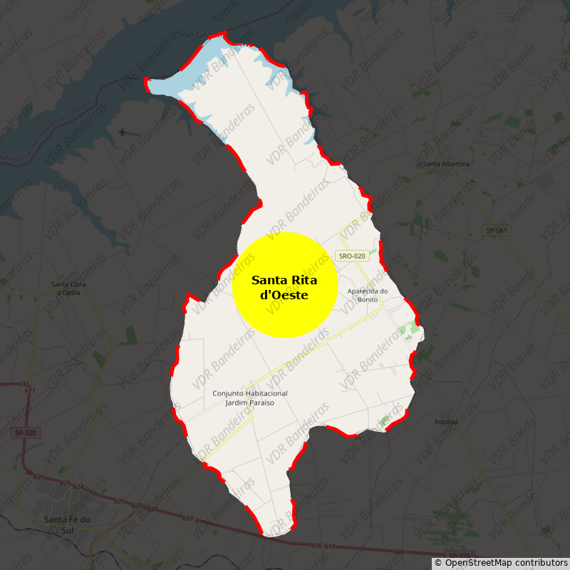 Imagem da Bandeira Santa Rita d'Oeste