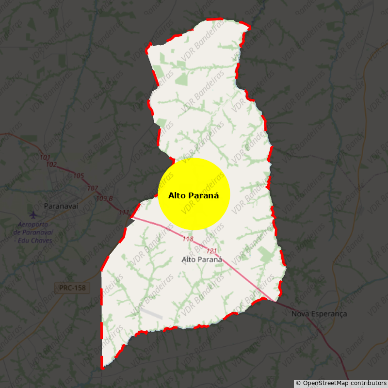 Imagem da Bandeira Alto Paraná