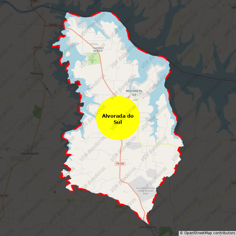 Imagem da Bandeira Alvorada do Sul
