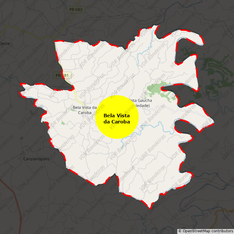 Imagem da Bandeira Bela Vista da Caroba