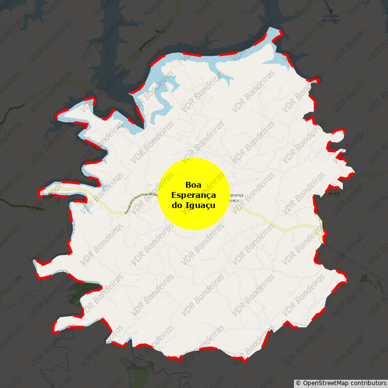 Imagem da Bandeira Boa Esperança do Iguaçu