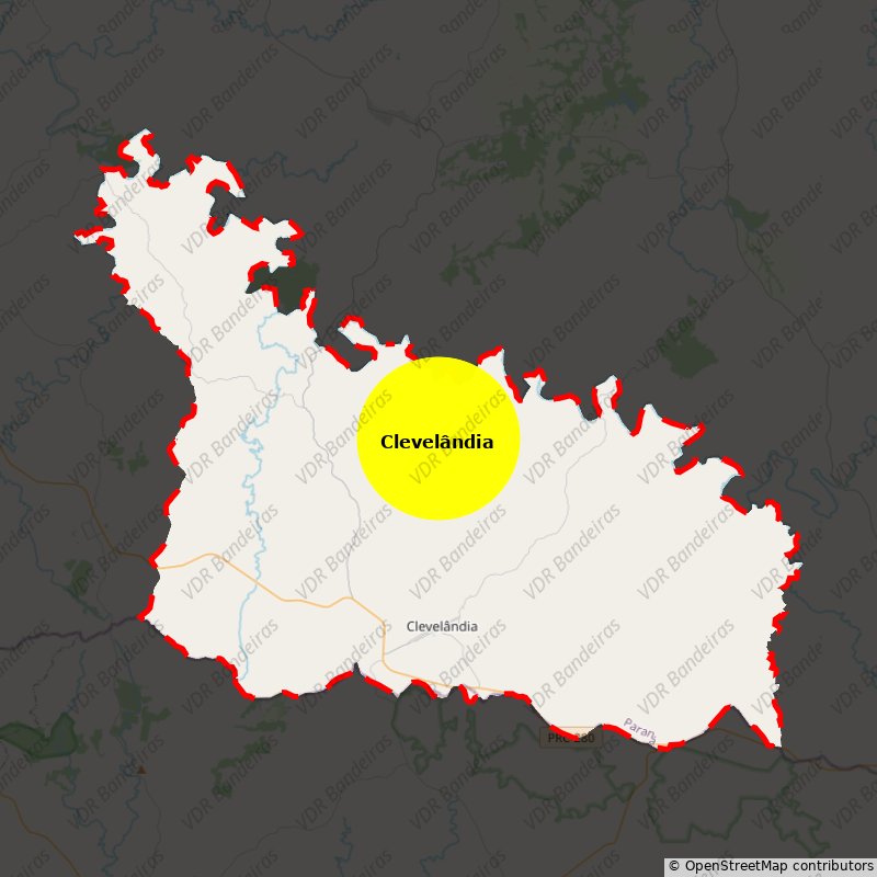 Imagem da Bandeira Clevelândia