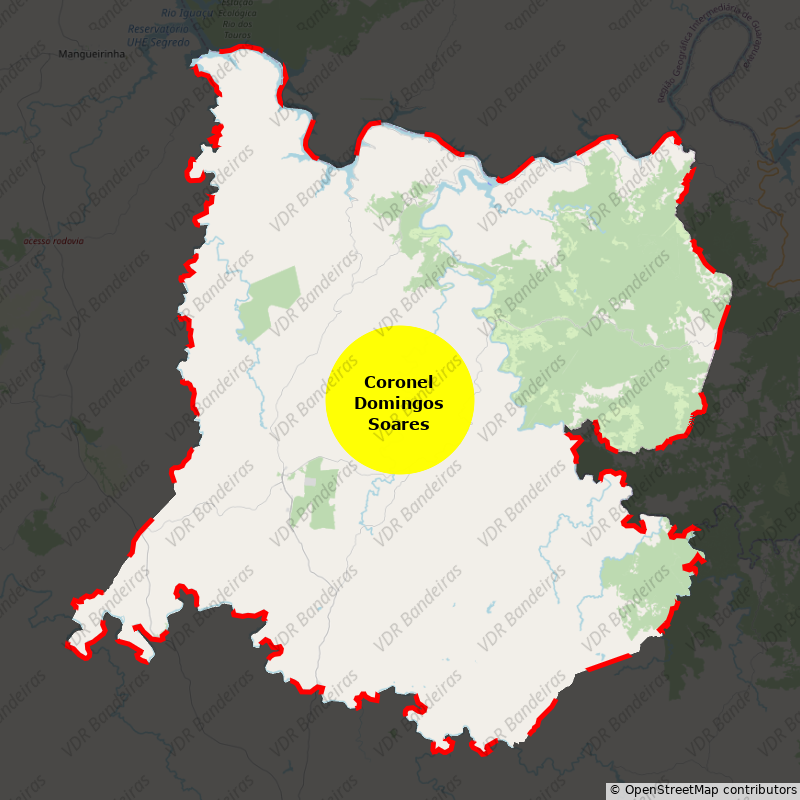 Imagem da Bandeira Coronel Domingos Soares