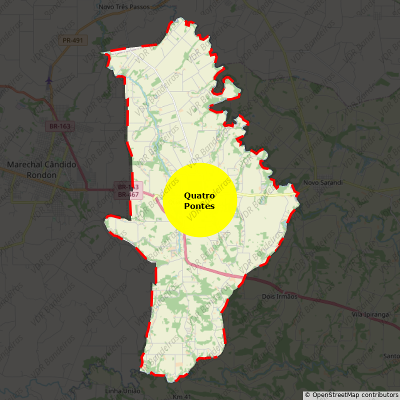 Imagem da Bandeira Quatro Pontes